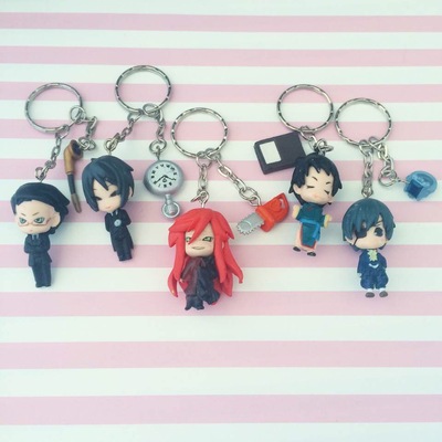Black butler key chain