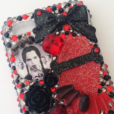 Adams family rhinestone iphone 5/5s case